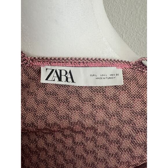 ZARA V neck sleeveless top size L - Picture 4 of 6